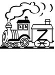 dessin Alphabet Trains